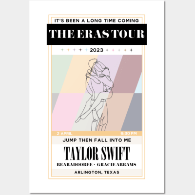 Arlington Jump Then Fall Eras Tour Poster