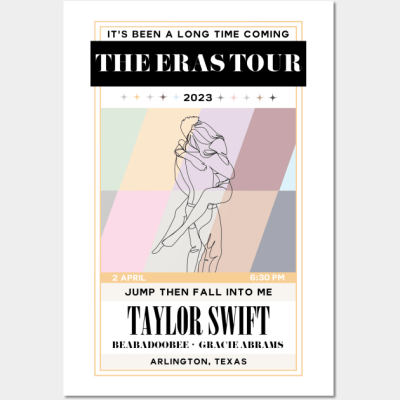 Arlington Jump Then Fall Eras Tour Poster